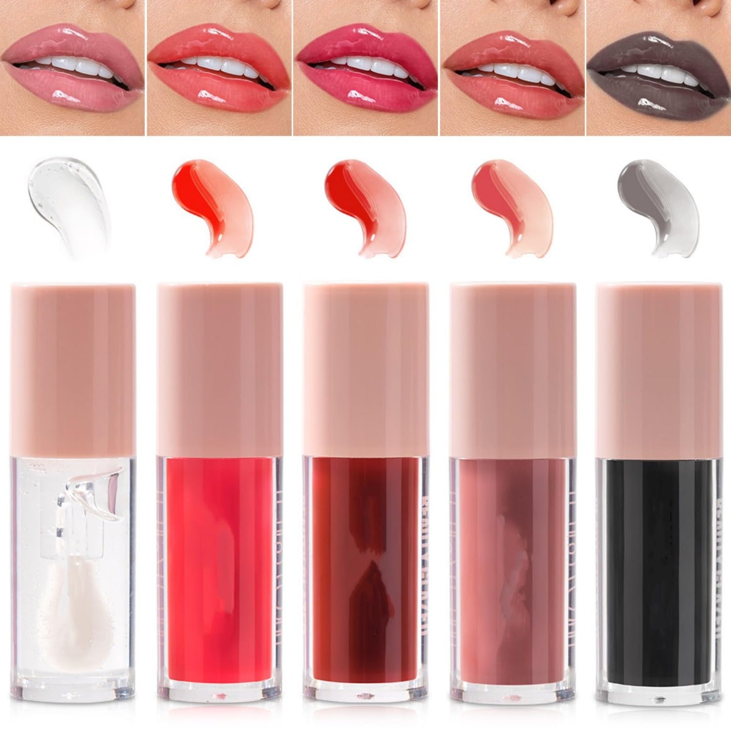Nourishing Sugar Glossy Lipgloss 5 Colors Non-Sticky Shine