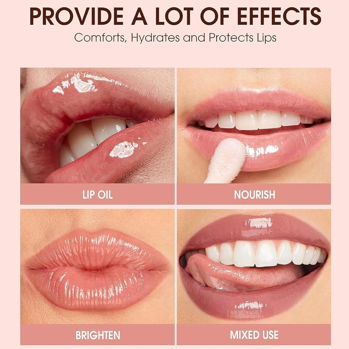 Nourishing Sugar Glossy Lipgloss 5 Colors Non-Sticky Shine